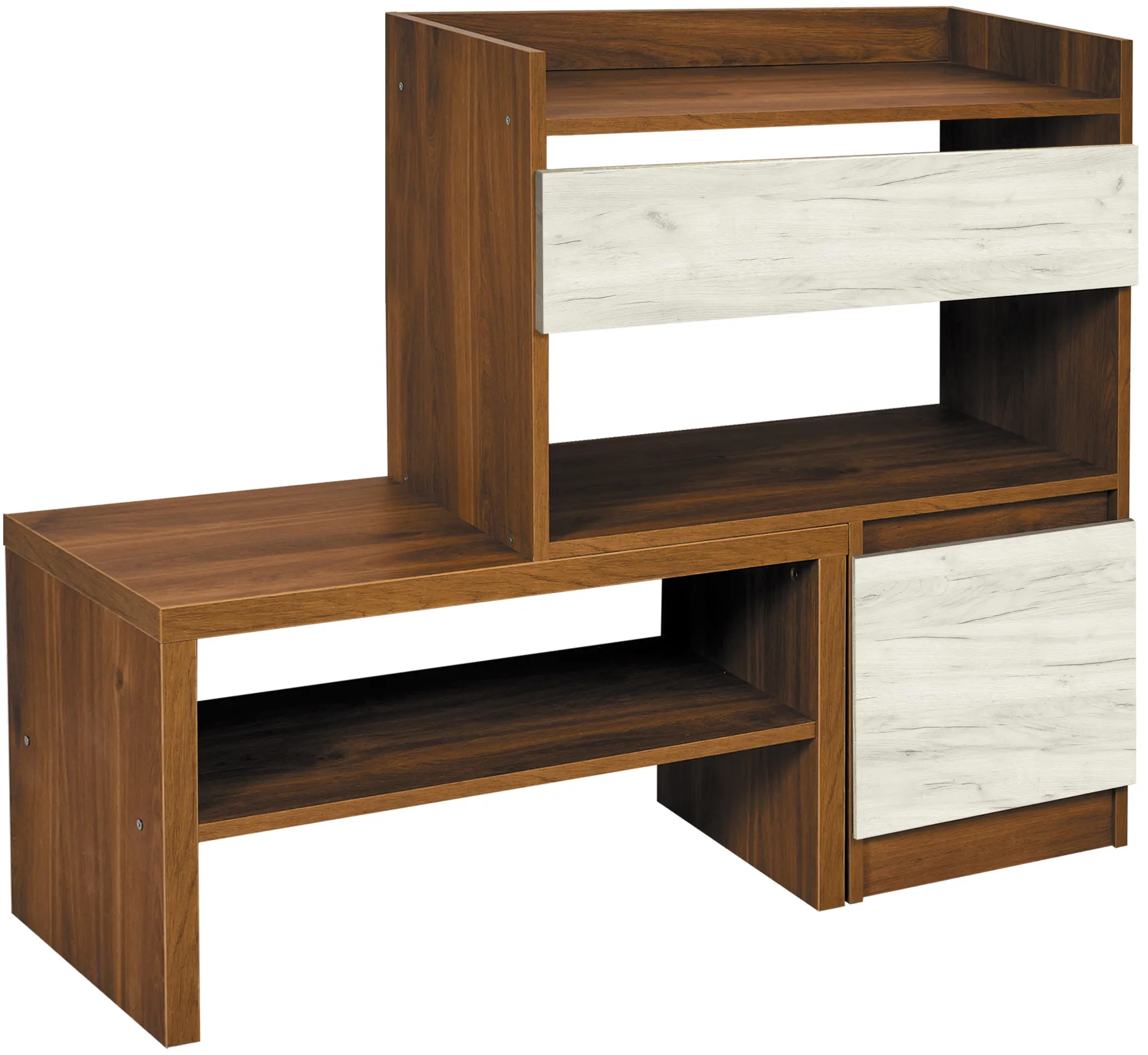 Tumba Modern Komfi 125cm (Brandy Castello Oak/Craft Oak White)