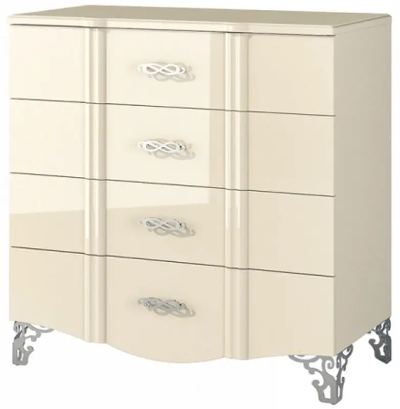 Комод Неман София МН-025-11 (Крем Глянец/Крем)
