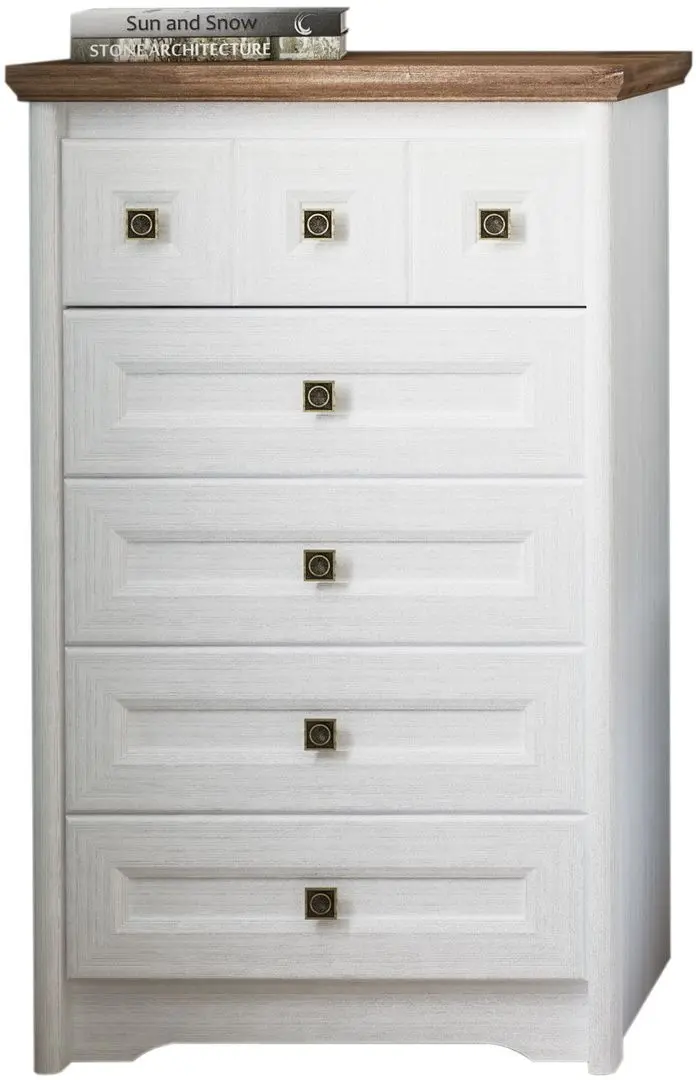 Comoda Неман Tivoli МН-035-02 (White Structural/Stirling Oak)