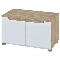 Tumba Неман Leonardo МН-026-33 (Sonoma Oak/White Semi-Gloss)