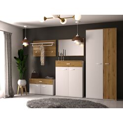 Tumba-banca Sokme Barselona 2D/1S (Artisan Oak/White) Thumb