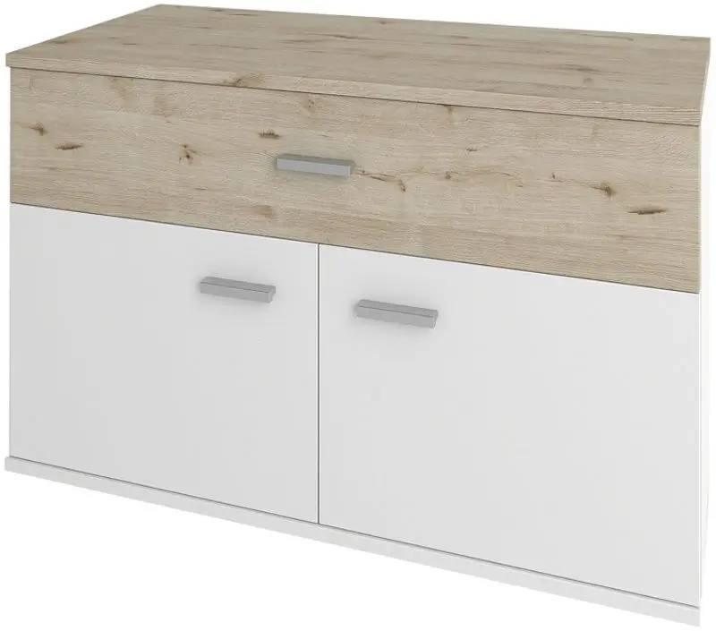 Tumba-bancă Sokme Barselona 2D1S (Wellington Oak/White)