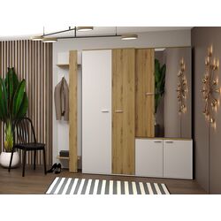 Tumba cu oglinda Sokme Barselona (Artisan Oak/White) Thumb