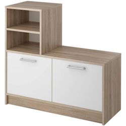 Tumba Stolline Loft-2 СТЛ.117.01М (Sonoma Oak/White)