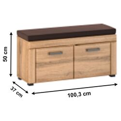 Tumba-bancheta Tempo Kondela Pusan Y (Appalachian Oak) Thumb