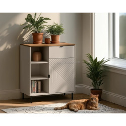 Tumba Tempo Kondela Eyco 1D1S (Cashmere/Castello Oak)