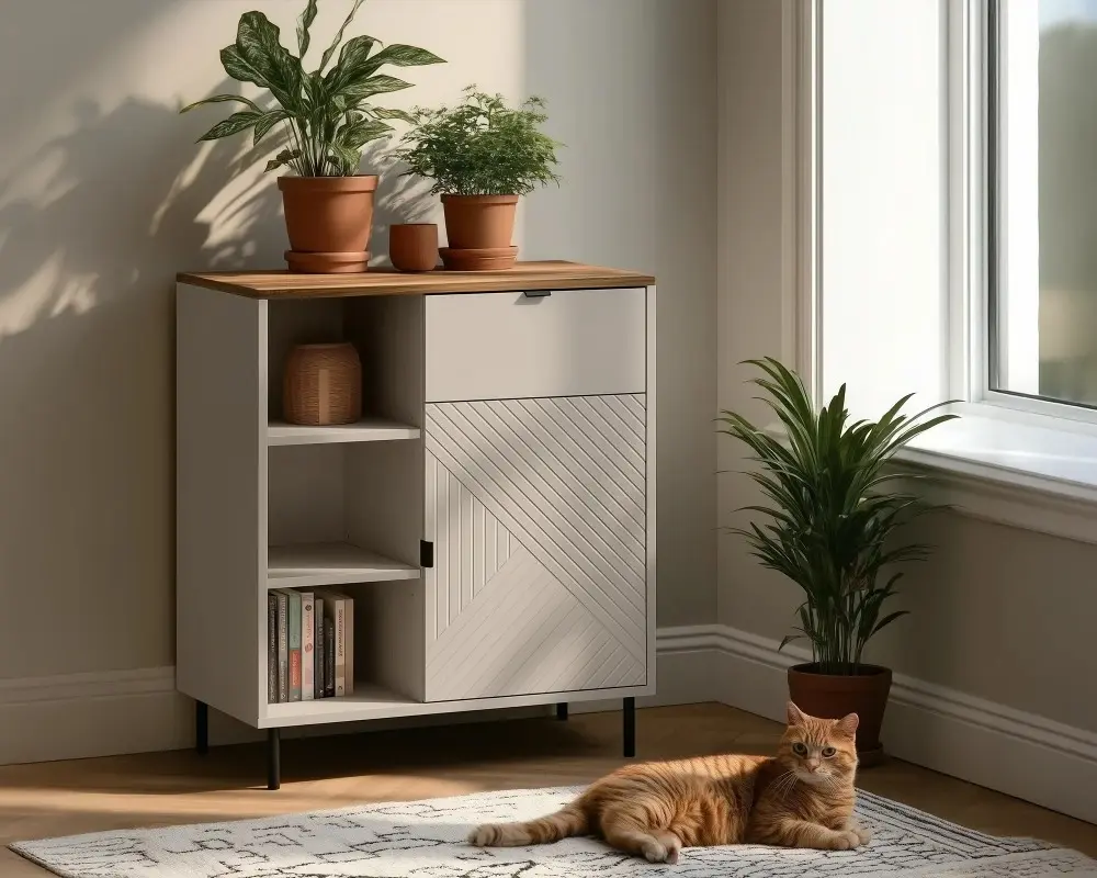 Tumba Tempo Kondela Eyco 1D1S (Cashmere/Castello Oak)