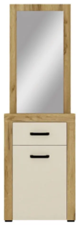 Tumba cu oglinda Yasen Denver (Craft Oak Gold/Vanilla)
