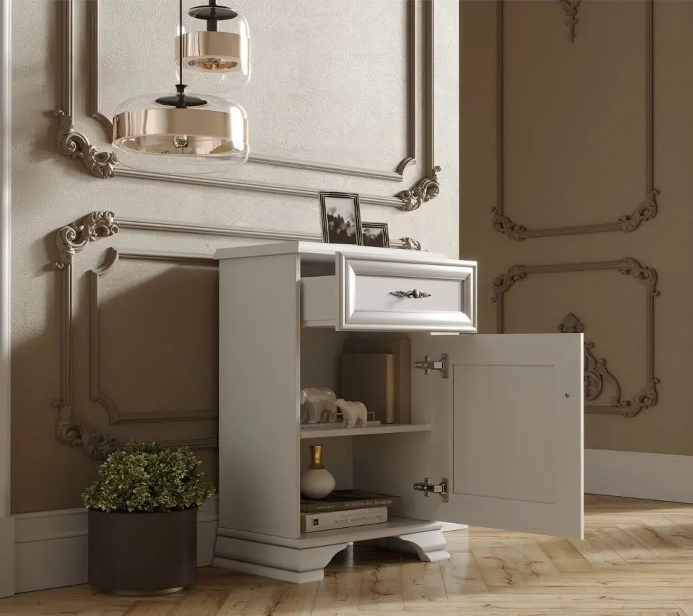 Тумба Gerbor Kentuki KOM1D1S (Белый Альпийский)