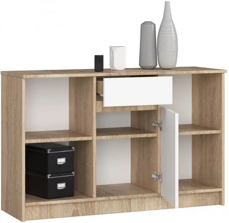 Tumba Akord B-17 1SZ1D (Sonoma Oak/White)