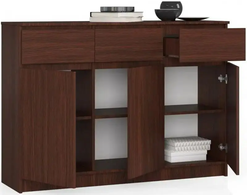 Тумба Akord K140 3D3SZ (Wenge)