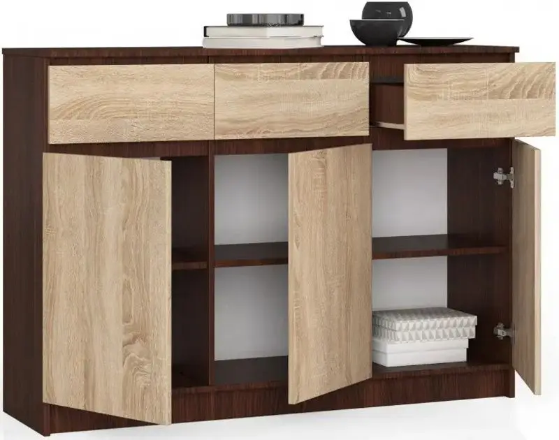 Tumba Akord K140 3D3SZ (Wenge/Sonoma Oak)