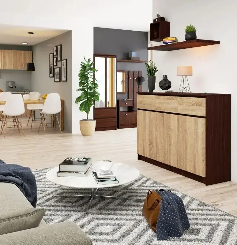 Tumba Akord K140 3D3SZ (Wenge/Sonoma Oak)