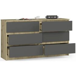 Comoda Akord K140 6SZ (Artisan Oak/Graphite Gray) Thumb