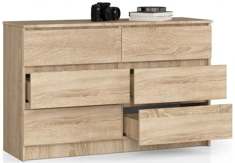 Comoda Akord K140 6SZ (Sonoma Oak)