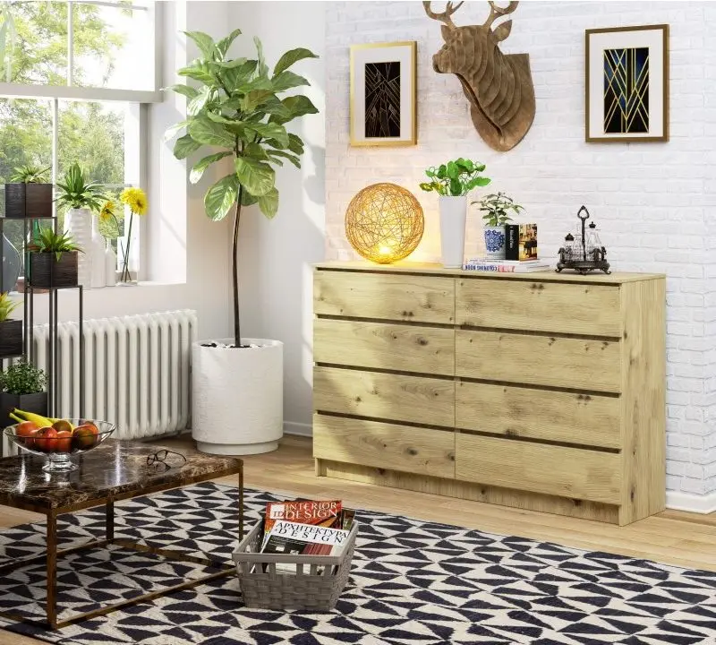 Comoda Akord K160 8SZ (Artisan Oak)