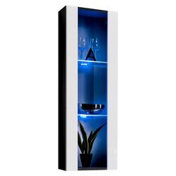Penal-vitrina ASM Fly ZW FY 21 (Black Matt/White Gloss)
