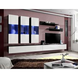 Penal-vitrina ASM Fly ZW FY 22 (Black Matt/White Gloss) Thumb