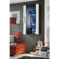 Dulap-vitrina ASM Neo II EMWH N2 (White Gloss/Wenge) Thumb