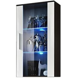Dulap-vitrina ASM Neo II EMWH N2 (White Gloss/Wenge)