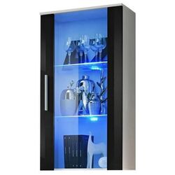 Dulap-vitrina ASM Neo II WSH N2 (Black Gloss/White Matt)