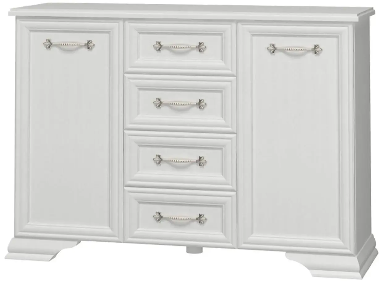 Comoda Браво-Мебель Gratsiya 4S2U (White)