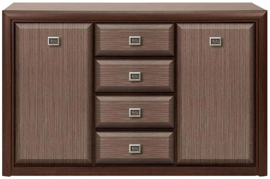 Comoda BRW Koen KOM2D4S (Wenge/Strocks Dark)