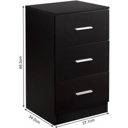Set comodă Costway HW64165BK-2 (Black) Thumb