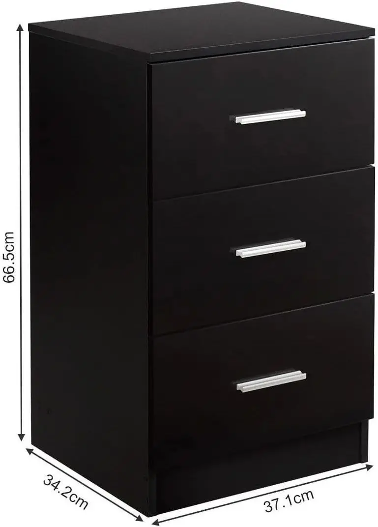 Set comodă Costway HW64165BK-2 (Black) - 2