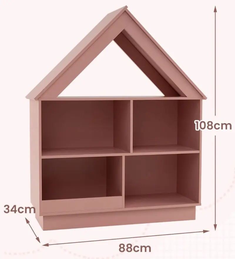 Стеллаж Costway JZ10259PI (Pink) - 5