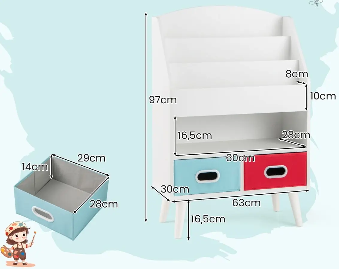 Стеллаж Costway TP10127WH (White)