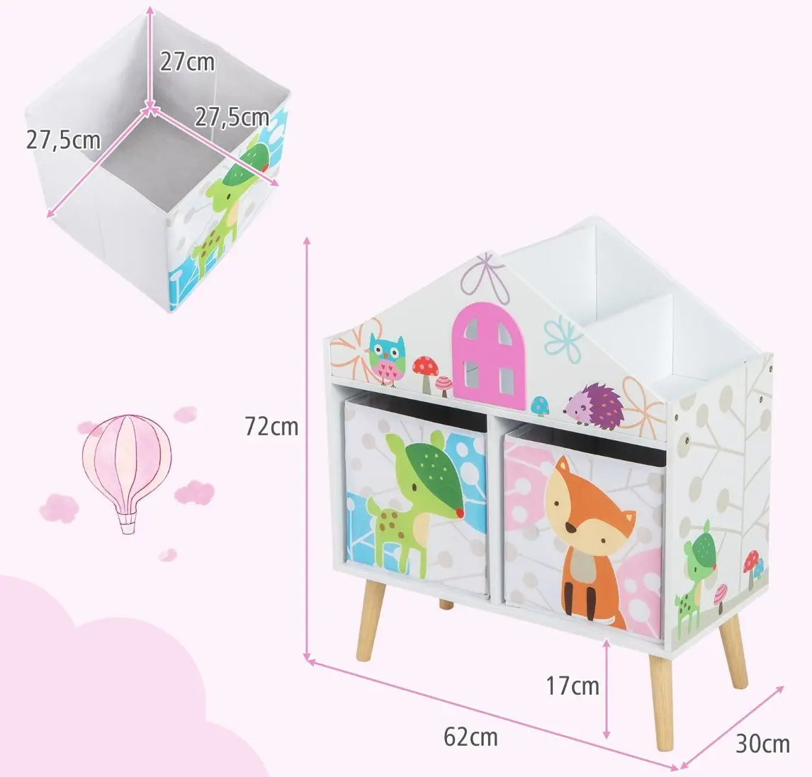 Стеллаж Costway TP10173WH (White)