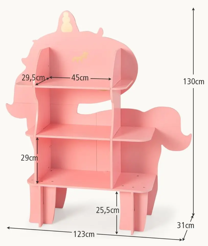 Etajera Costway TP10192PI (Pink)