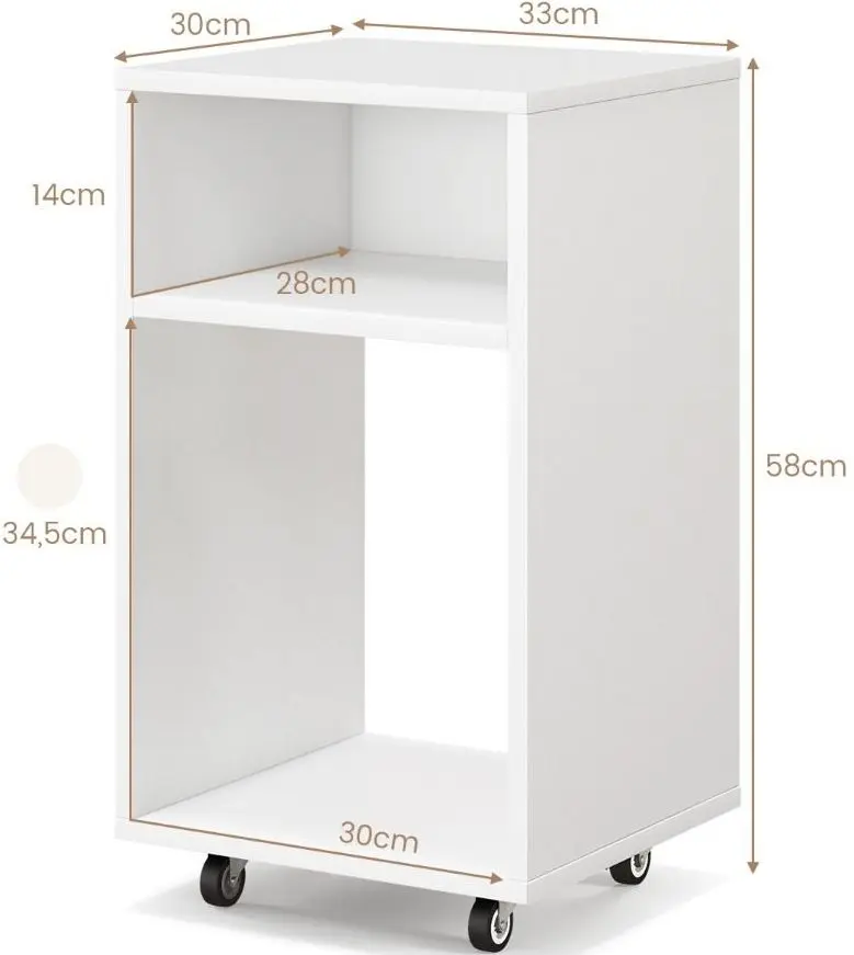 Тумба Costway CB10491WH (White)