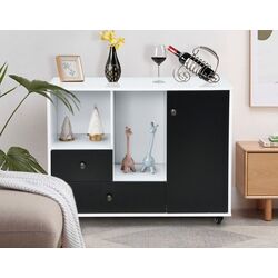 Tumba Costway HW66455BK (Black/White) Thumb