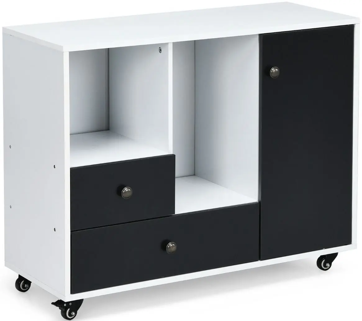 Tumba Costway HW66455BK (Black/White) - 5