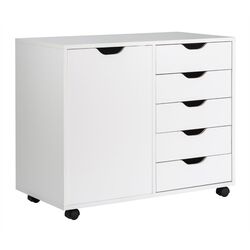 Tumba pe role Costway HW65977WH (White) Thumb