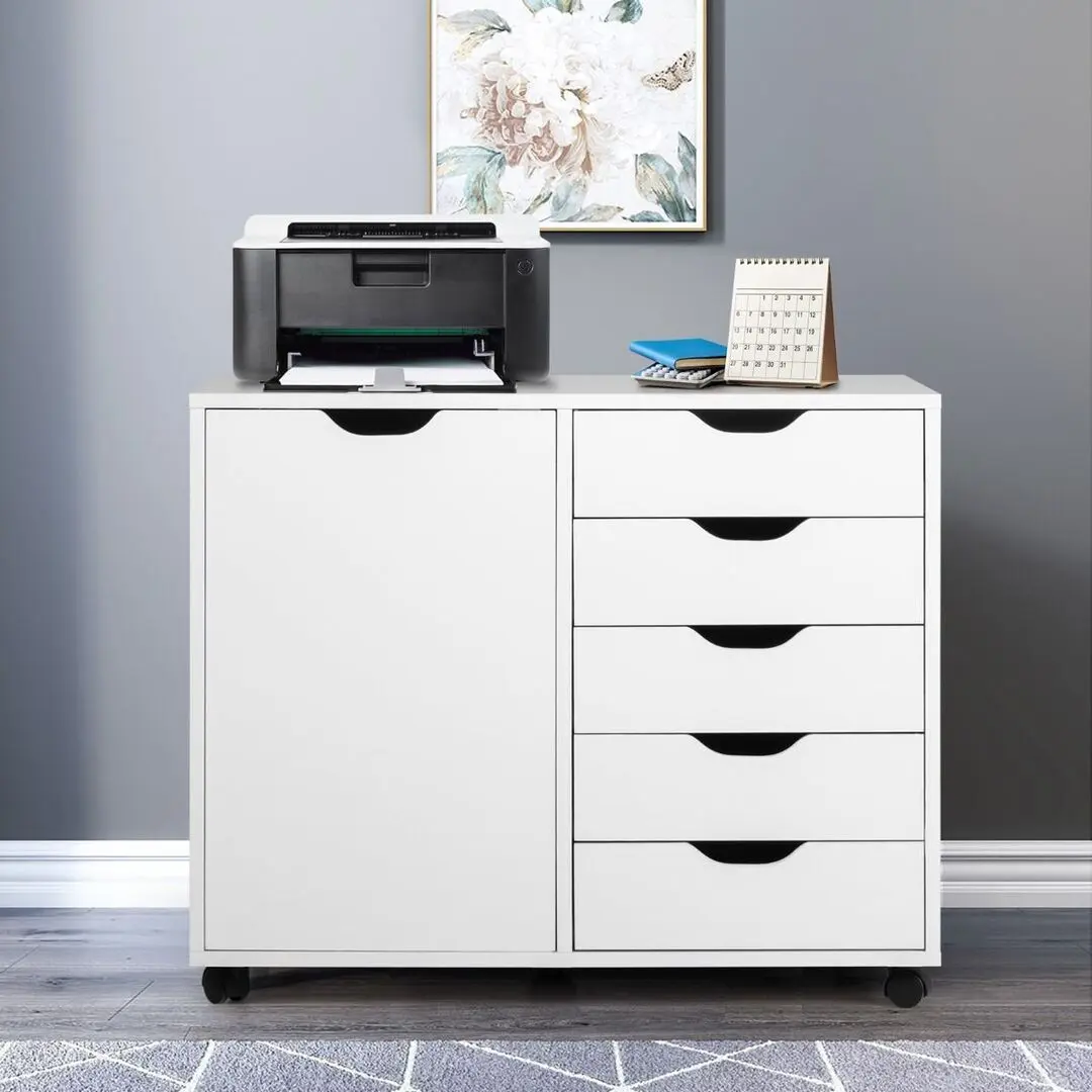 Tumba pe role Costway HW65977WH (White)