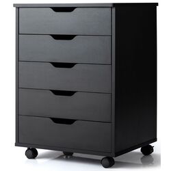 Tumba pe role Costway HW65978BK (Black) Thumb