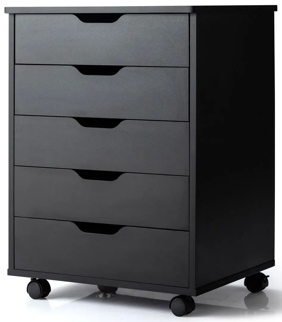 Tumba pe role Costway HW65978BK (Black) - 2