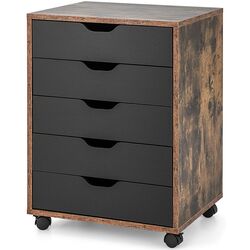 Тумба выкатная Costway HW65978CF (Brown/Black) Thumb