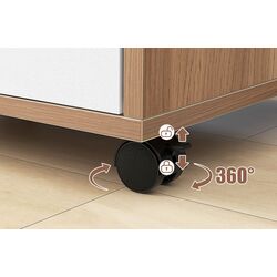 Tumba pe role Costway HW65978NA (Natural/White) Thumb