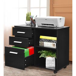 Тумба выкатная Costway HW65987BK (Black) Thumb