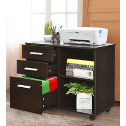 Tumba pe role Costway HW65987CF (Coffee) Thumb