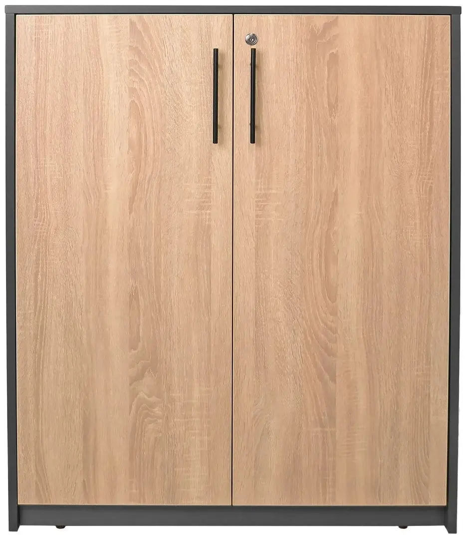 Dulap DP 90x114x40 2 usi (Sonoma Oak/Gray)
