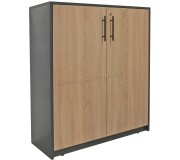 Dulap DP 90x114x40 2 usi (Sonoma Oak/Gray)