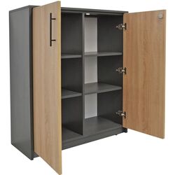 Dulap DP 90x114x40 2 usi (Sonoma Oak/Gray) Thumb