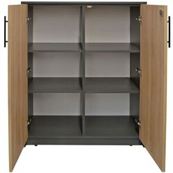 Dulap DP 90x114x40 2 usi (Sonoma Oak/Gray) Thumb