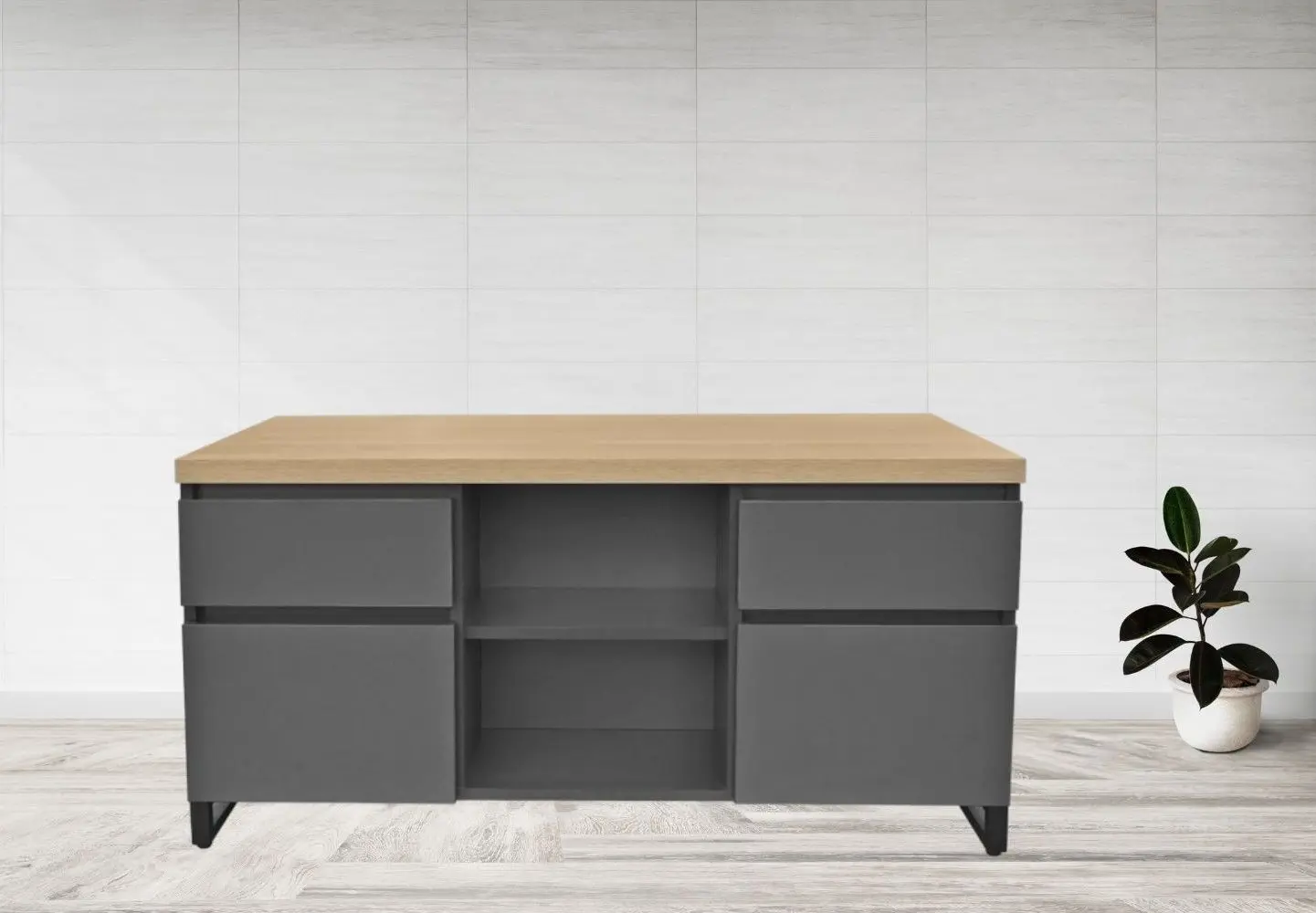 Tumba DP Duet 60x120 (Graphite/Oak)