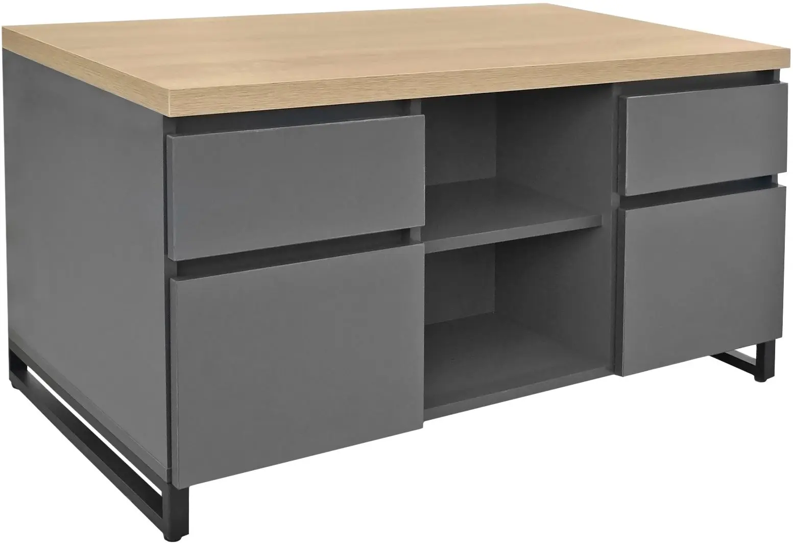 Тумба DP Duet Ordinara (Graphite/Oak)